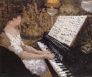Edouard Vuillard Piano lady china oil painting artist